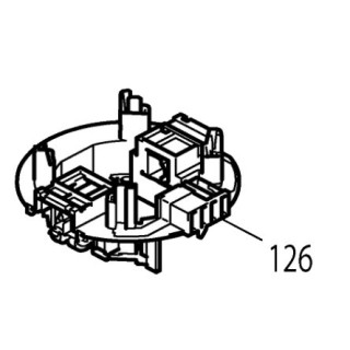Porte charbons Makita HR3540F, HR3541FC - 638646-8