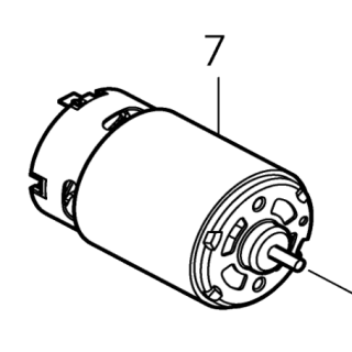 Moteur aspirateur Makita CL100D - 629865-7