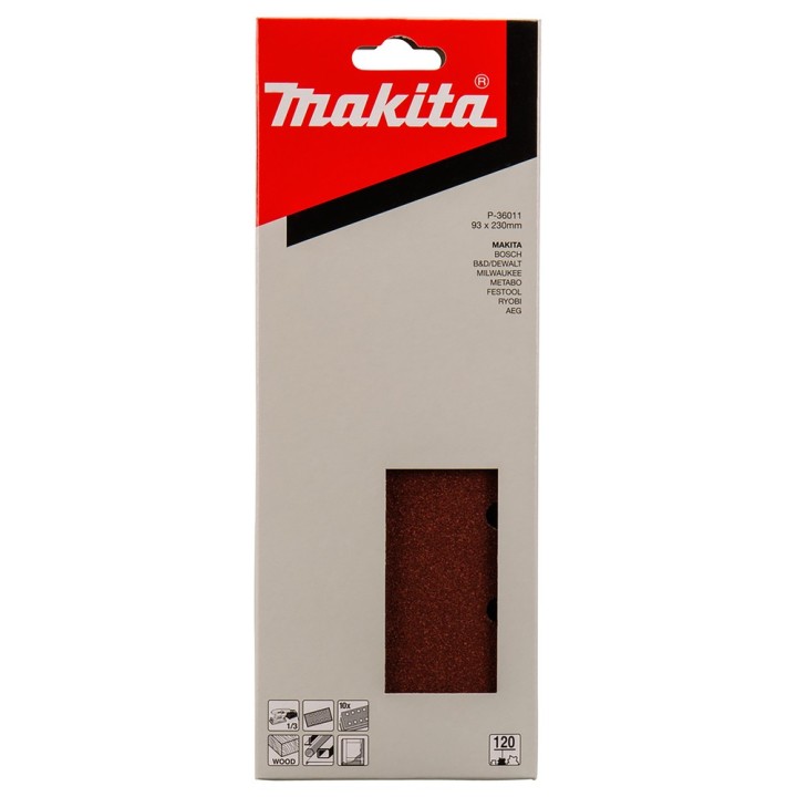 Feuilles abrasives 93x230 mm G120 - P-36011
