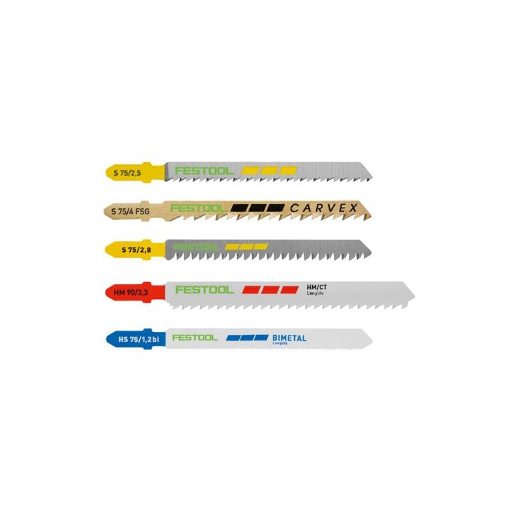 Jeu de lames de scie sauteuse STS-Sort/21 W/P/M - Festool