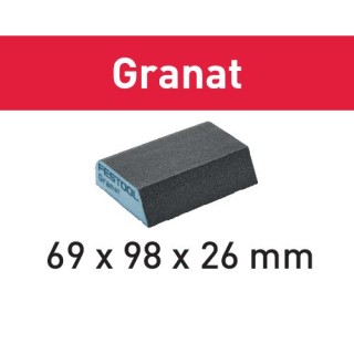Éponge de ponçage Granat 69x98x26 120 CO GR/6 - Festool