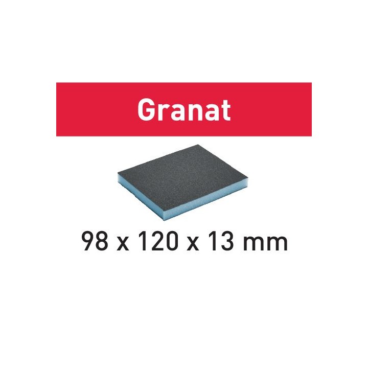 Éponge de ponçage manuel Granat 98x120x13 120 GR/6 - Festool