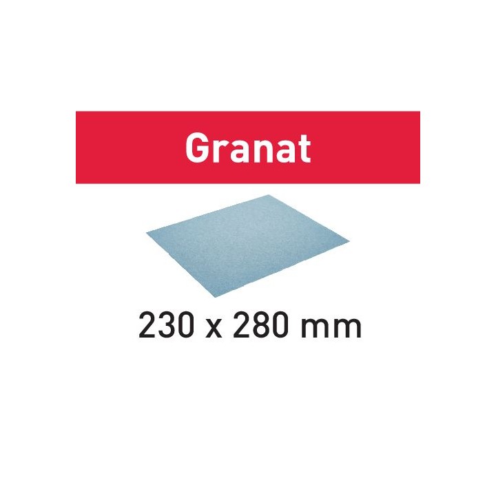 Abrasif pour ponçage manuel Granat 230x280 P320 GR/10 - Festool