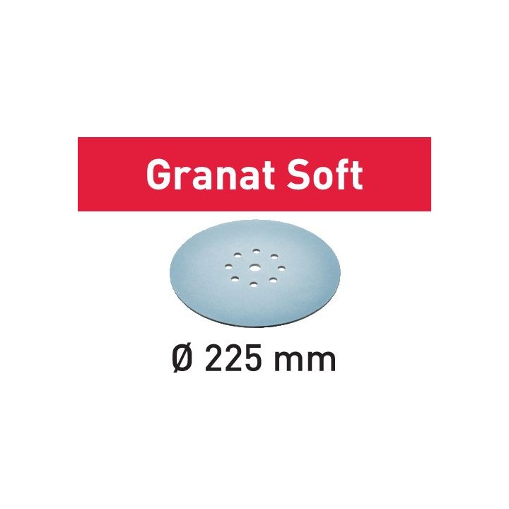 Accessoires de ponçage Granat Soft D225 P180 GR SOFT/25 - Festool