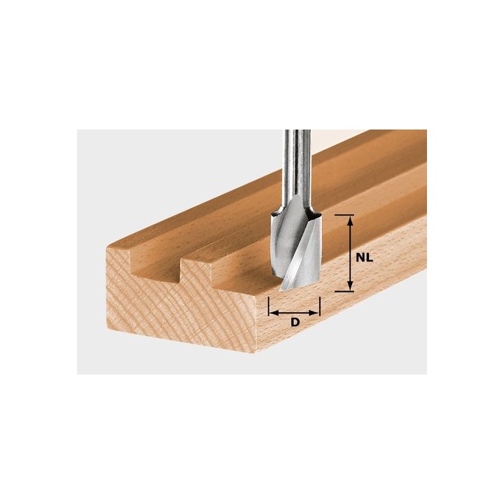 Fraises à rainurer hélicoïdale HS Spi S8 D6/21 - Festool