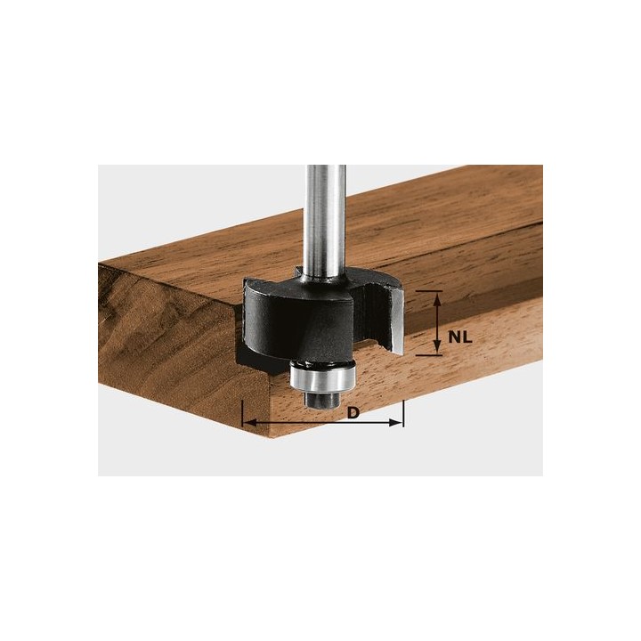 Fraises à feuillurer HW S8 D31,7/NL 12,7 - Festool