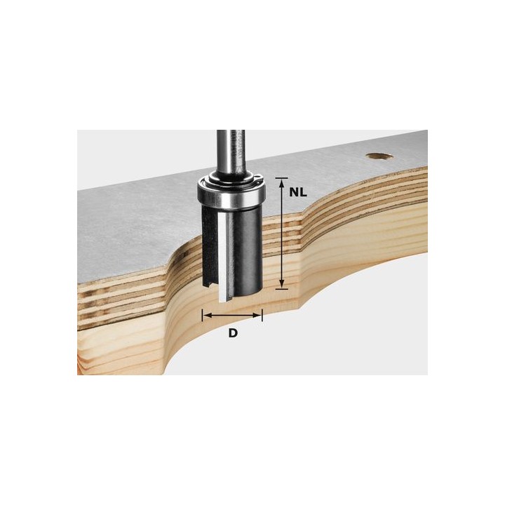 Fraise à affleurer HW S8 D19/NL25 - Festool