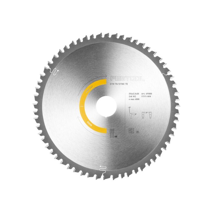 Lame de scie circulaire WOOD FINE CUT HW 216x2,3x30 W48 - Festool
