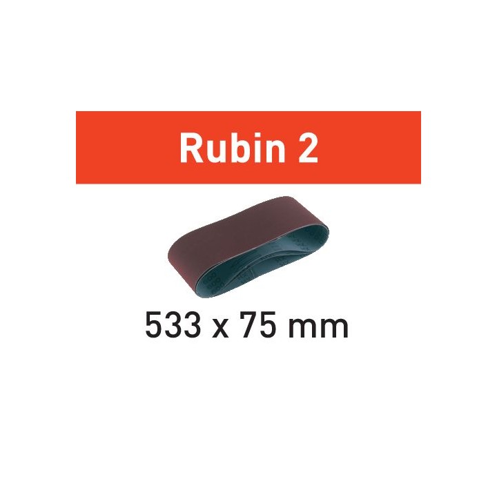 Bande abrasive Rubin L533x75 P60 RU/10 - Festool
