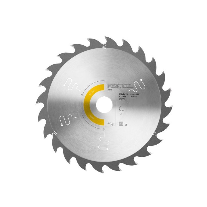Lame de scie circulaire WOOD RIP CUT HW 254x2,4x30 PW24 - Festool
