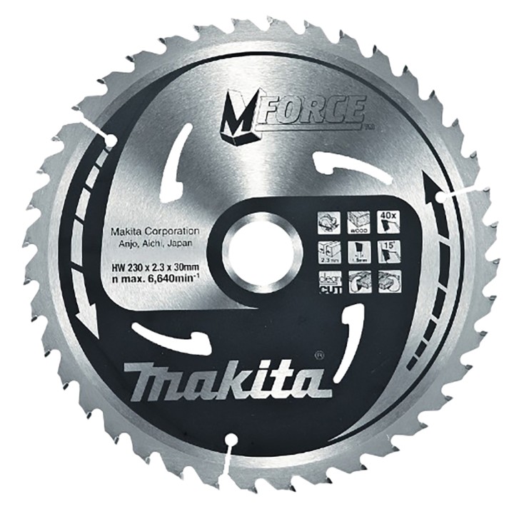 LAME CARBURE POUR LE BOIS 230/30/24T - Makita - B-08084