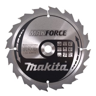LAME CARBURE POUR LE BOIS 185/15.88/16T - Makita - B-08202