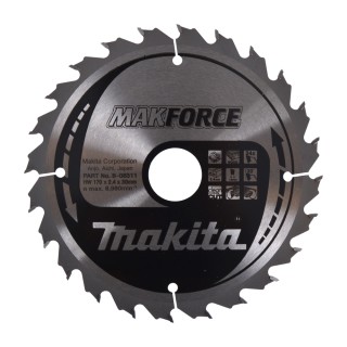 LAME CARBURE POUR LE BOIS 170/30/24T - Makita - B-08311