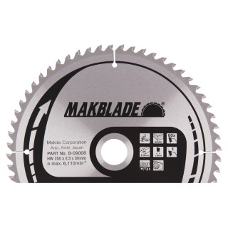 LAM TCT SPE BA 250/30/60 BOIS - Makita - B-09008