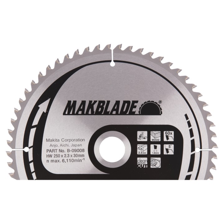 LAM TCT SPE BA 250/30/60 BOIS - Makita - B-09008