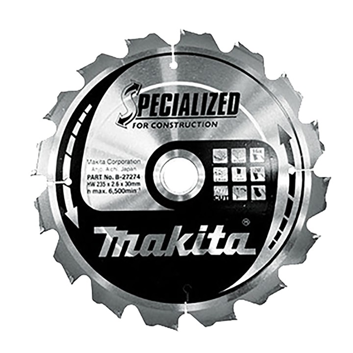 LAME CARBURE POUR CONSTRUCTION - Makita - B-27274