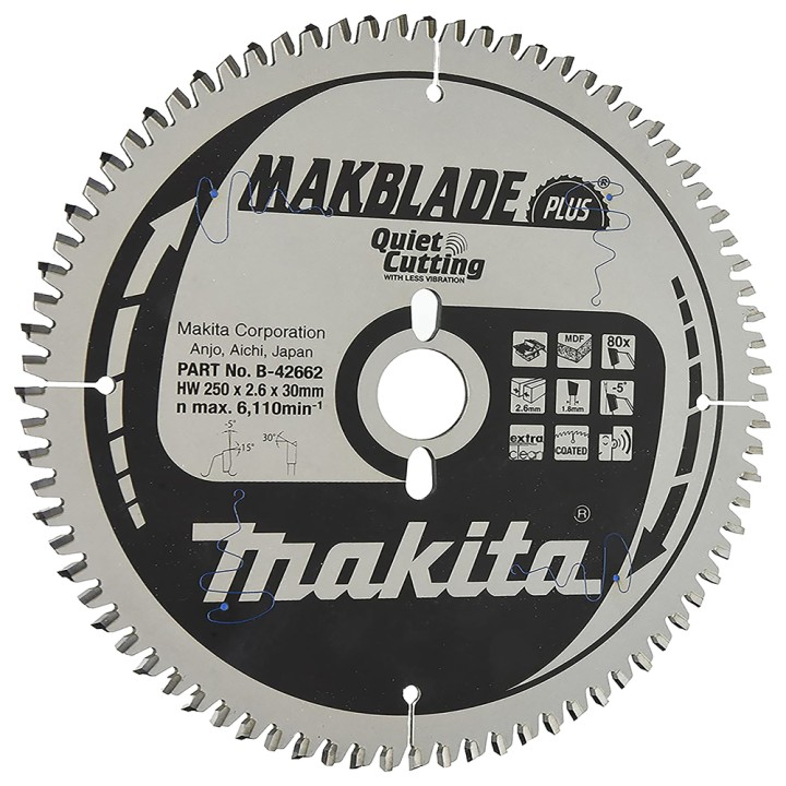 LAME MDF 250/30/80 - Makita - B-42662