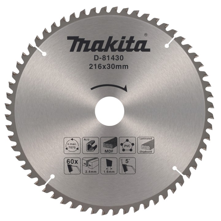 LAME TCT 216/30/60 MULTI APP - Makita - D-81430