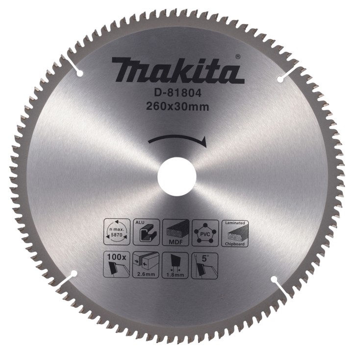 LAME TCT 260/30/60 MULTI APP - Makita - D-81804