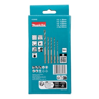 BOITE 5 FORETS MULTI HEXA 1/4 - Makita - E-25432