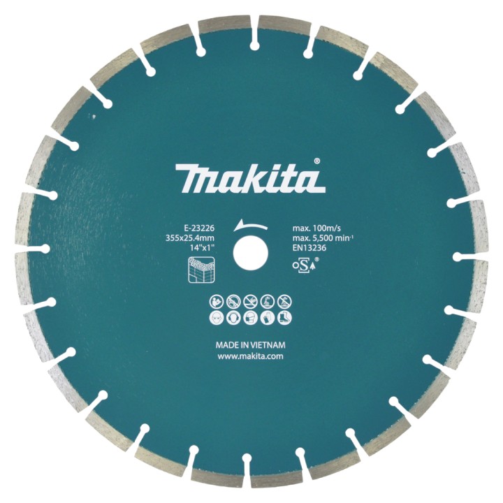 DISQUE DIAMENT 355MMX25.4MM SPECIAL BATTERIE - Makita - E-23226