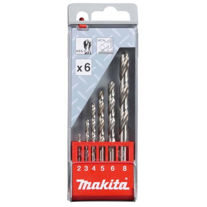 COFFRET FORETS METAL HSS-G (6 PCS) - Makita - D-57196
