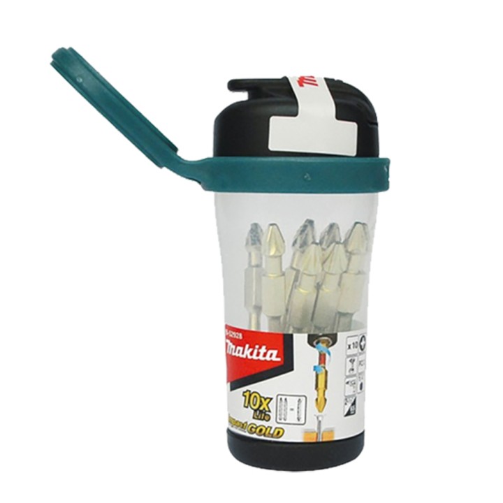 COFFRET PLASTIQUE 10 EMBOUTS DOUBLE PZ2 - Makita - B-52928