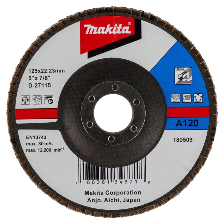 MULTI-DISQUE 125MM A120 METAL - Makita - D-27115