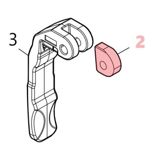 Plaque de rotation levier Makita DTM41, DTM51, DTM53, TM3010C - 313268-2