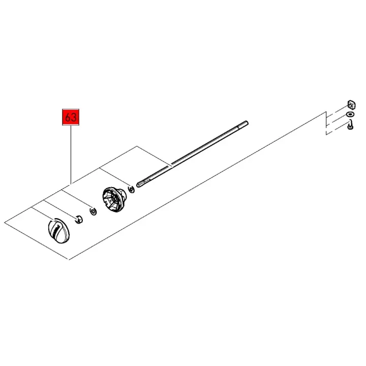 Poignée de réglage d'angle KS 60 E, KSC 60 EB, KSC 60 REB - Festool - 200306