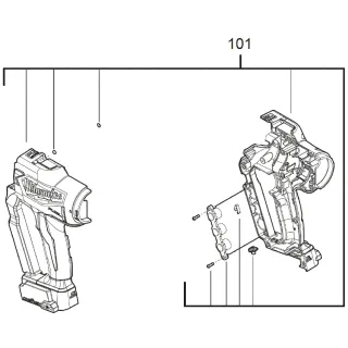 Carcasse riveteuse Miwaukee M18 ONEFPRT, M18 ONEFLT - 4931479238