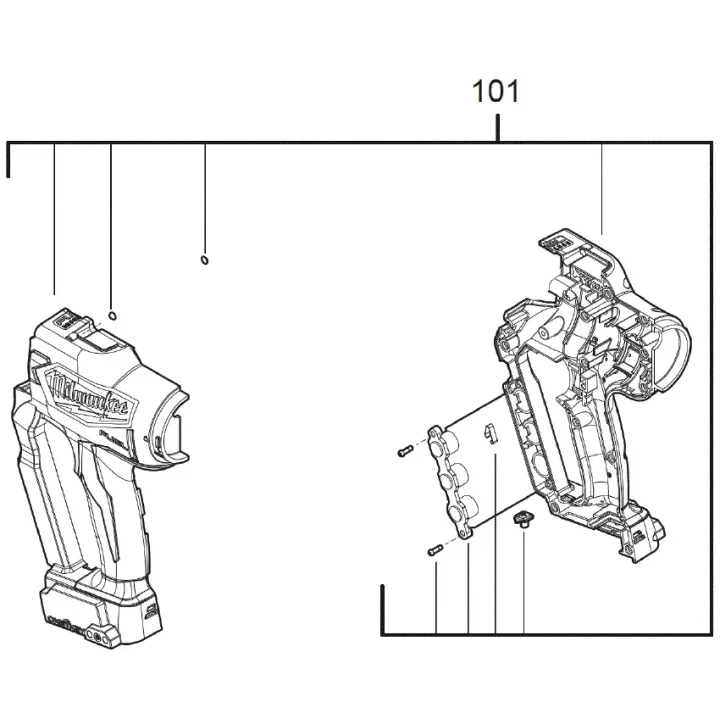 Carcasse riveteuse Miwaukee M18 ONEFPRT, M18 ONEFLT - 4931479238
