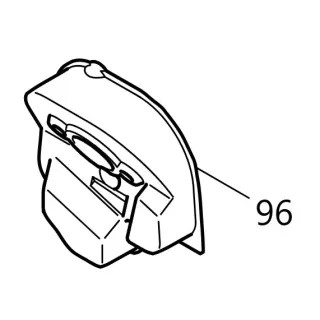 Carter de filtre à air interne - Makita - 418702-8