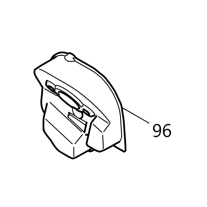 Carter de filtre à air interne - Makita - 418702-8