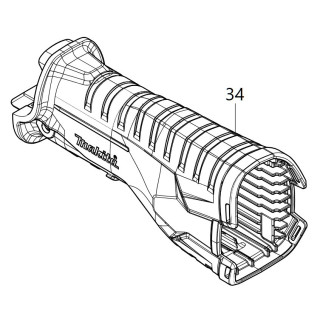 Protection isolante scie sabre Makita DJR187 - 424765-4