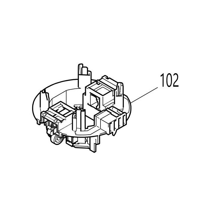 Porte charbons Makita HM0870C, HM0871C - 638674-3