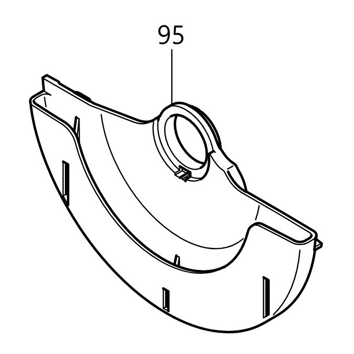 Carter de sécurité de lame Makita LF1000 - 453711-0