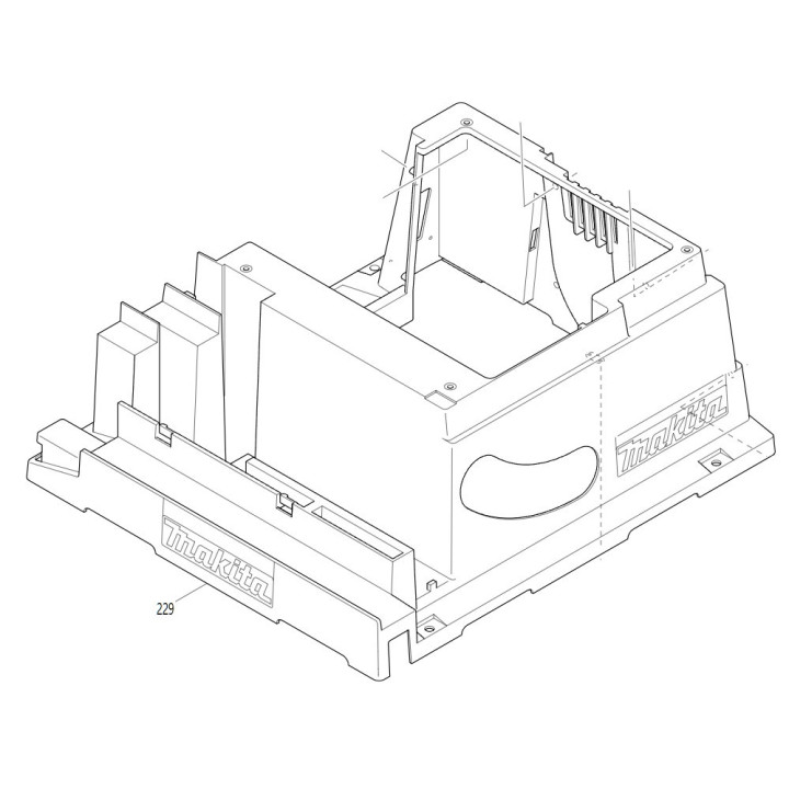 Bati complet Makita 2704, 2704N - 154608-3