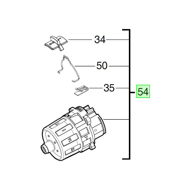 Boîte de vitesse  Milwaukee  M18 FPD2, M18 ONEPD2 - 4931466002