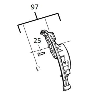 Carter de protection d'engrenage Milwaukee M18 BLCS66