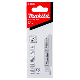 Lames de scie récipro courtes pour métal - Makita - B-20404