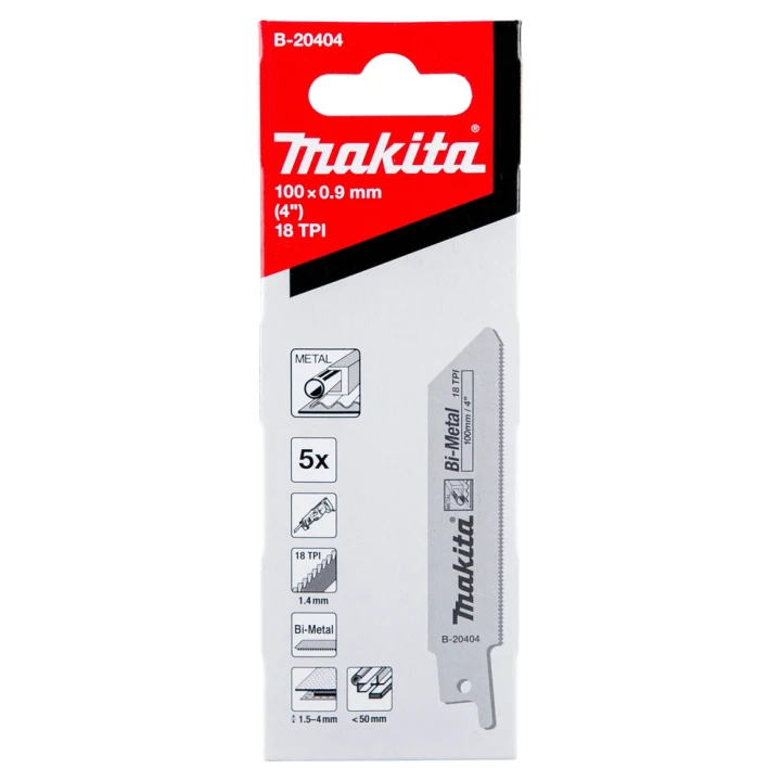 Lames de scie récipro courtes pour métal - Makita - B-20404