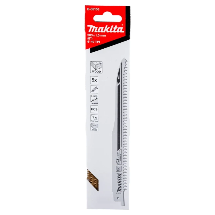 Lames de scie sabre/récipro Makita pour bois - réf : B-05153