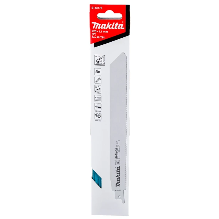 Lames de scie récipro épaisses pour métal - Makita - B-43175