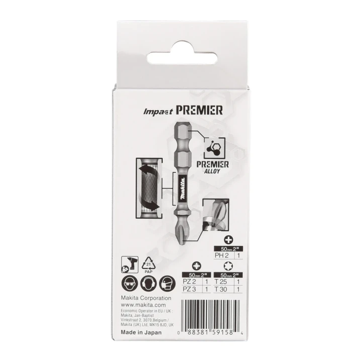 Set 5 embouts impact premier Makita - E-13568