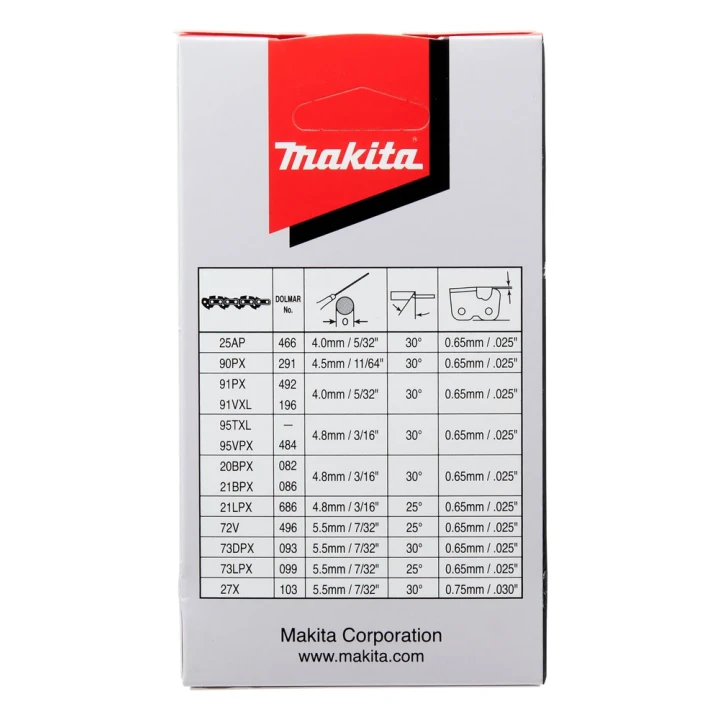 Chaîne élagueuse Makita BUC122, DUC122 -  791284-8, 191G95-7