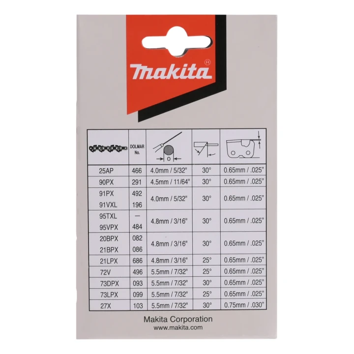 Chaîne tronçonneuse Makita DUC353 DUC356 EA3200S35B EA3201S35B UC3541A - 958291652, 191H02-6