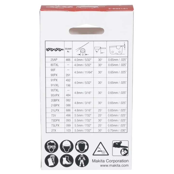 Chaîne 15cm tronçonneuse Makita DUC150, UC029G - 1912E8-3