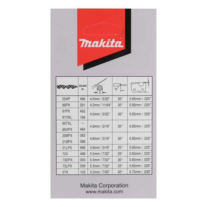 Chaîne de tronçonneuse 45 cm Makita
