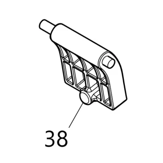 Plaque déflecteur de coupe Makita UD2500, Dolmar FH2500